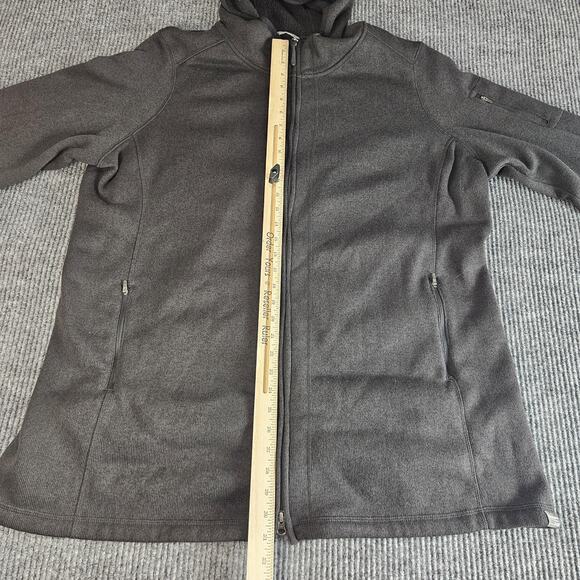 L.L.Bean Jacket Womens 3X Hooded Full Zip Charcoal Gray Sweater Fleece Hoodie - Picture 6 of 12